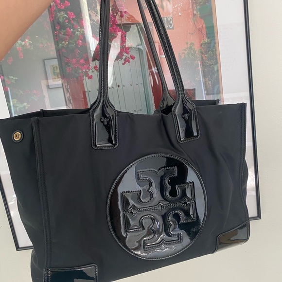 Tory Burch ELLA  PATENT SMALL TOTE BAG - Picture 8 of 9